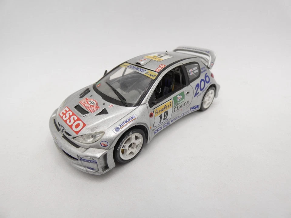 Peugeot 206 WRC Panizzi #10 Rally Installa Carlo 2000 1/43 NOREV Difetto - Immagine 1 di 2