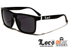 LOCS Flat Top Gangster BLACK Sunglasses Mens Designer Oversized Cholo Shades NEW