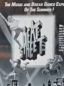 1984 Beat Street Filmwerbung Slick-Ad Matte-Werbung Blatt-Presse Blatt-Pause Tanzen-8 Anzeigen - Bild 1 von 10