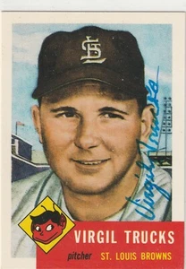 Virgil Trucks signed 1991 Topps Archives card autograph St Louis Browns - Picture 1 of 1