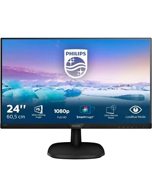 Philips V Line 243V7QDAB/00 24" Full HD LCD Monitor - Schwarz - Bild 1 von 4