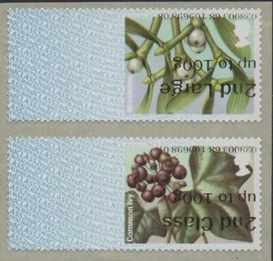 ERROR WINTER GREENERY CL17S INVERTED 2nd CLASS COLLECTOR PAIR M/TOE TOP POST GO - Picture 1 of 1