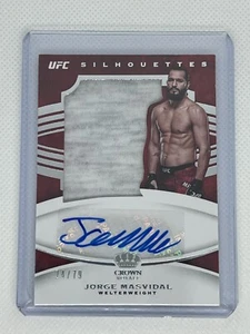 2021 Chronicles UFC Jorge Masvidal Crown Royale Silhouettes Relic Auto 24/79 - Picture 1 of 2
