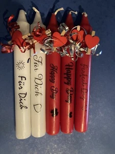 Kerzen mit Spruch Ostern Geburtstag Geburtstagskind Geschenk Liebe Abendessen - Bild 1 von 12