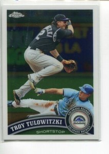 2011 Topps Chrome Troy Tulowitzki #160 Colorado Rockies