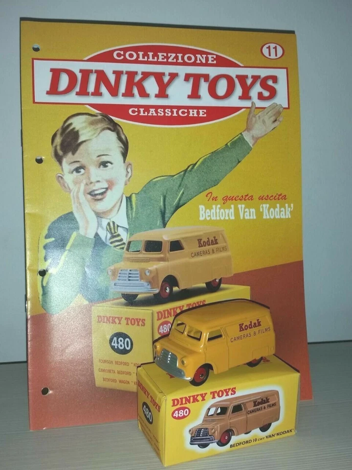 BEDFORD VAN "KODAK" REF.480 CON FASCICOLO ATLAS DINKY TOYS SCALA 1:43 - Immagine 1 di 1