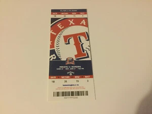 RANGERS~2019 BIGLIETTO STUB 17/06/19 VS INDIANS~Oscar Mercado FIRST ROAD HR - Foto 1 di 1