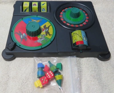 1985 Go For Broke Game Replacement Parts  game pieces center console board - Image 1 of 4