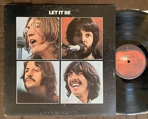 THE BEATLES Let It Be - 1970 1st Press Red Apple LP - BEAUTIFUL EX DISC - Foto 1 di 6
