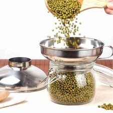 Imbuto per colata in acciaio inox imbuto di riempimento imbuto per marmellata maniglia con G1P7
