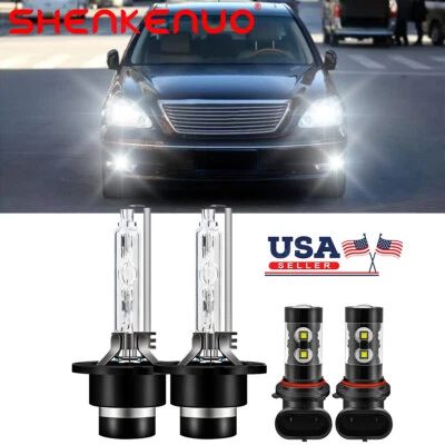 Para Lexus LS430 2004 2005 2006 D2S + 9145 HID Faro LED + Bombillas LED Antiniebla Foto 1 de 4