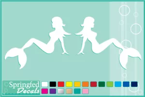 MERMAID MUDFLAP GIRLS cut vinyl decals Mermaid Mud Flap Girls window sticker - Bild 1 von 1