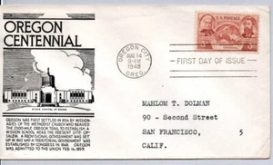 Scott# 964 Oregon Tricentennial on Anderson Cachet - Picture 1 of 1