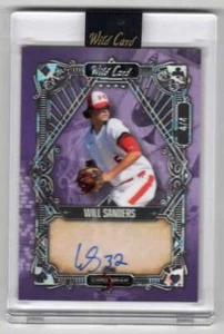 WILL SANDERS RC AUTO 2023 Wild Card 5 Card Draw 4/4 ROOKIE #69 High Sch ID:58787 - Picture 1 of 2