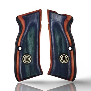 Empuñaduras de pistola serie madera laminada para Sarsilmaz KILINC2000MEGA, logotipo de metal - Imagen 1 de 5