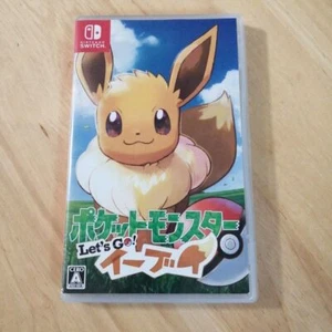 Nintendo Switch Pokemon Let's Go Eevee Tested Used Japanese Games w/box Japan - Picture 1 of 2