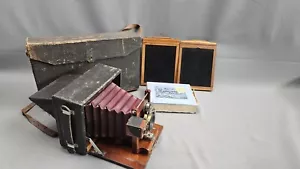 Cámara Kodak Rochester Optical Co de colección 5x7 cámara de gran formato como está con estuche - Imagen 1 de 19