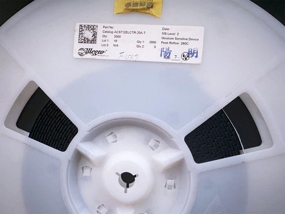 3X|10X ACS712ELCTR-20A-T ALLEGRO Current Sensor 20A 1 Channel Hall Effect 8-SOIC - Image 1 of 3