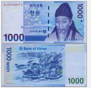ND 2007 South Korea 1000 Won P-54 UNC NEW Banknote - Picture 1 of 2