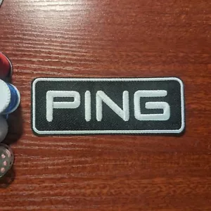 Ping Golf Patch Sports Embroidered Iron On Patch 1.5x4" - Picture 1 of 3