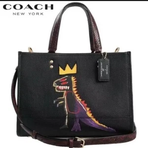 COACH Jean Michel Basquiat Dempsey Carryall Shoulder Bag C5661 Outlet - Picture 1 of 6