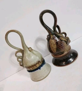 Pair 2 Herrick Pottery Medieval Drinking Belt  Hanging Renn Faire Goblet Mug *ds - Picture 1 of 12