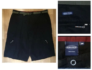 SIDEOUT MEN’S Dark Gray Flat Front Cotton / Nylon Belted Cargo Shorts sz 38 - Picture 1 of 7