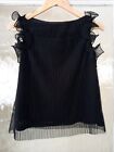 River Island  Size 8 Black Evening Top Worn Once