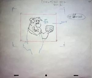 The Flintstones 1963 Production Hand-Drawn Mother-in-Law's Visit Layout Pencil - Picture 1 of 2