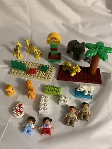 Lego Duplo ZOO Animals Elephant Giraffe Tiger Seal ZOOKEEPER Mixed Lot Parts - Picture 1 of 8