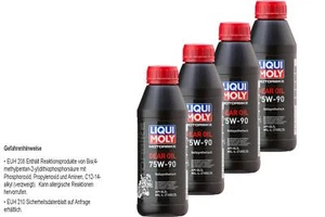 4X Liqui Moly Olio Per Cambio Moto 75W-90 500Ml - Foto 1 di 3