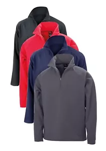 GRIS ROJO AZUL o NEGRO Cuarto Cremallera Cuello Elastizado Capa Media Micro Pulga Top - Imagen 1 de 6