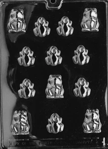 FROG ASSORTMENT PIECES mold Chocolate Candy Soap molds shower favors baby - Picture 1 of 1