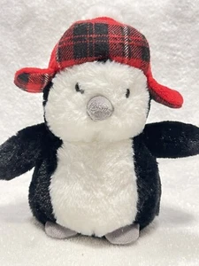 "Juguete de peluche negro American Greetings Holiday Penguin de 8" - Imagen 1 de 9