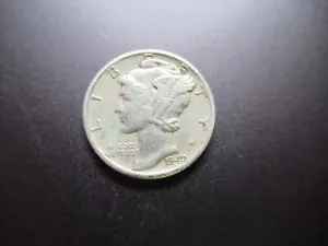 1942 P Silver Mercury Dime XF FREE SHIPPING k - Picture 1 of 2