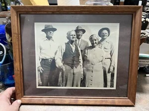 Antique Louisiana family B&W photograph 11x14 framed/Great Depression/Deep South - Picture 1 of 2