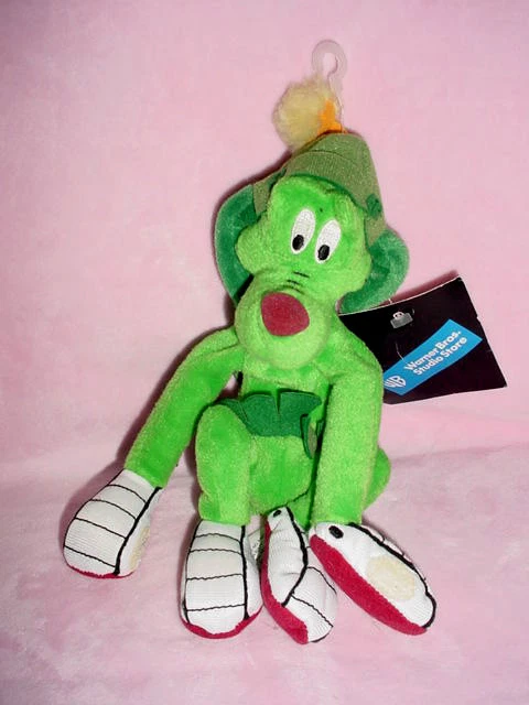 Винтажный-90-х-1998-Warner-Bros-Looney-Tunes-Marvin-The-Martian-Green собака командир-K-9 - Изображение 1 из 1