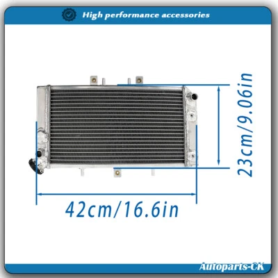 Radiador para Polaris Predator 500 Outlaw 450 525 MXR IRS 1240302 1 fila 2007-2011 Foto 1 de 4