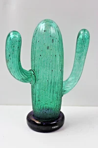 XXL Costa Boda Vintage Glasobjekt Kaktus signiert ~30cm Design Kunst - Bild 1 von 7