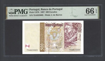 Portugal 500 Escudos 1997 P187b Uncirculated Grade 66 - Image 1 of 2