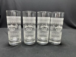 Jack Daniels Bola Alta Alta Moda Antigua - 4 Vasos 6" - Copo de Nieve Rayas - Imagen 1 de 4