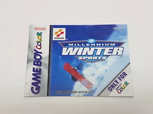 Millennium Winter Sports Nintendo Game Boy Color Original Manual Only * - Picture 1 of 14