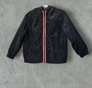 Baby Gap Toddler Boys Long Sleeve Zip Up Navy Hooded Windbreaker Jacket 4T - Picture 1 of 11