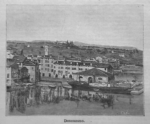1891= BRESCIA,..DESENZANO DEL GARDA.LOMBARDIA =Xilo+Passepartout.Etna.Premoli - Foto 1 di 1