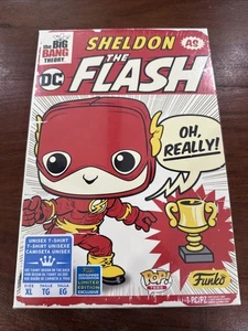 Funko Pop Tees Big Bang Theory Sheldon as Flash T-Shirt Unisex Size XL ~ New - Picture 1 of 11