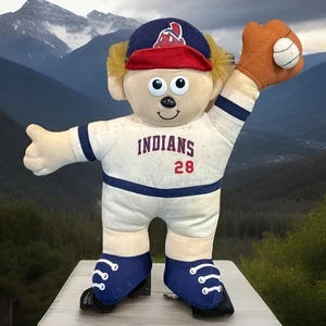 VTG Cleveland Indians Good Stuff Plush 12” Teddy 1992 MLB Jim Thome🔥 - Picture 1 of 18