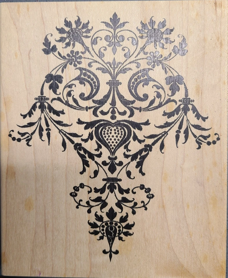 Stamp Happen Ornate Heart Stamp Walter Knabe INTER ART - Image 1 of 3