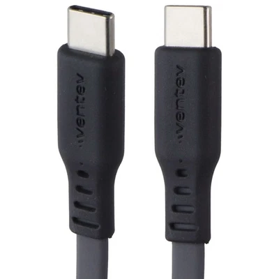 Cabo de carga e sincronização plano Ventev (6 pés) USB-C para USB-C - Cinza - Imagem 1 de 4