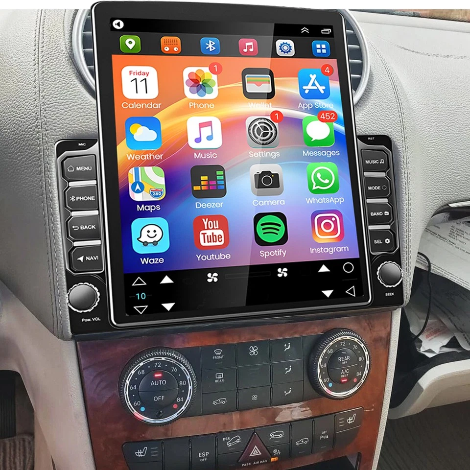 Radio estéreo de auto de 9,7"" para Mercedes-Benz ML350 GL450 2007-2011 Apple Carplay Foto 1 de 4
