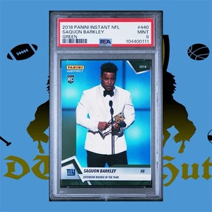 Saquon Barkley 2018 Panini Instant OROY Green 3/10 Rookie RC PSA 9 SSP - Bild 1 von 3